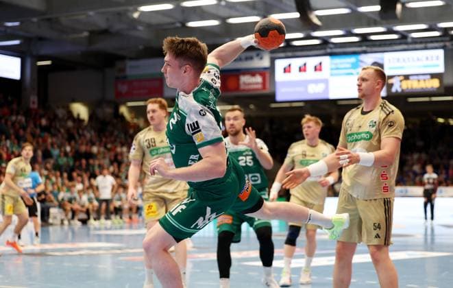 BAU 04.10.2025 Göppingen Handball Frisch Auf Göppingen vs. TSV Hannover-Burgdorf, Oskar Neudeck (Göppingen, Mitte)