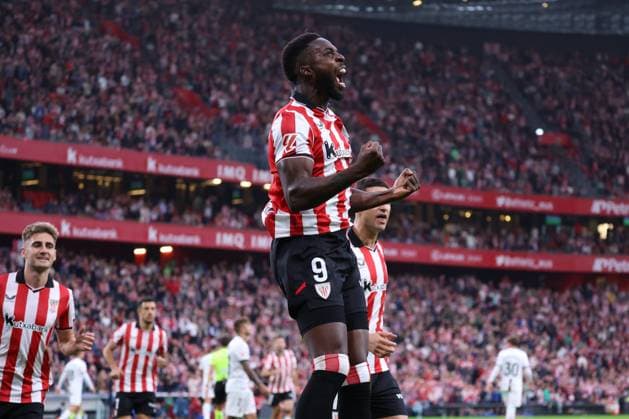 Athletic Club Bilbao v Mallorca - La Liga BILBAO, SPAIN - OCTOBER 4: Inaki Williams of Athletic Club Bilbao celebrates after scoring a goal during La Liga week 8 football match between Athletic Club Bilbao and Mallorca at San Mames Stadium in Bilbao, Spain on October 4, 2025. Pablo Garcia Anadolu Bilbao Spain. Editorial use only. Please get in touch for any other usage.  Copyright: x2025xAnadoluxPabloxGarciax