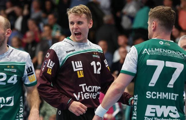 BAU 04.10.2025 Göppingen Handball Frisch Auf Göppingen vs. TSV Hannover-Burgdorf, Kristian Saeveras (Göppingen, Mitte)