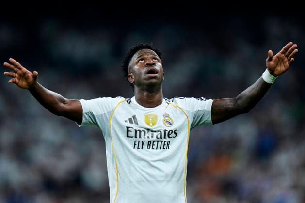 ESP: Real Madrid CF - Villarreal CF. La Liga EA Sports. Date 8 Vinicius Junior of Real Madrid CF during the La Liga EA Sports match between Real Madrid CF and Villarreal CF played at Santiago Bernabeu Stadium on October 04, 2025 in Madrid. kpng Copyright: xCesarxCebollax xPRESSINx PS_2501004_RMA_VIL_2526_039
