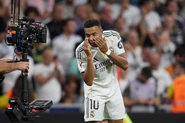 Kylian Mbappe (Real Madrid CF) celebrates after scoring his team?s third goal during the LaLiga EA Sports match between Real Madrid v Villarreal CF at Santiago BernabÃ u on October 4, 2025 in Madrid, Spain. (Photo by Manu Reino DeFodi Images) Kylian Mbappe Real Madrid CF celebrates after scoring his team?s third goal during the LaLiga EA Sports match between Real Madrid v Villarreal CF at Santiago BernabÃ u on October 4, 2025 in Madrid, Spain Photo by Manu Reino DeFodi Images