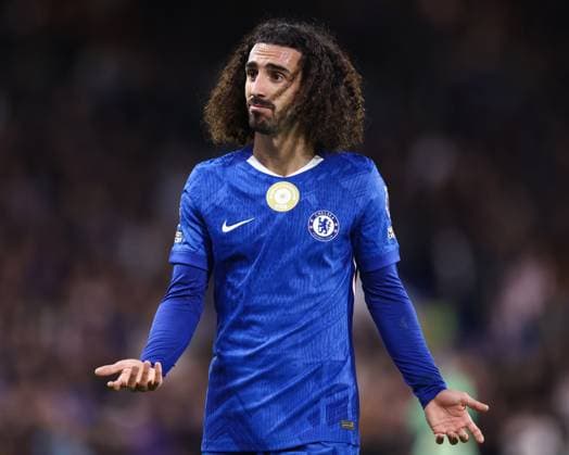 Chelsea v Liverpool 04 October 2025, London - Premier League Football - Chelsea v Liverpool - Marc Cucurella of Chelsea - Photo: Jacques Feeney Offside. London UK Copyright: xJacquesxFeeneyx xOffsidexOffside