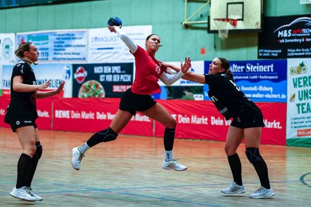 Handball I Frauen I Saison 2025 2026 I 3.Liga Nord I 4 Spieltag I SV Henstedt-Ulzburg - HSG Blomberg-Lippe II I 04.10.2025 Leni Ringelkamp (33, HSG Blomberg-Lippe II) Copyright: xLobeca RalfxHomburgx