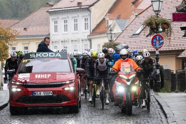 Cycling race Cro race 2025, stage: Samobor - Zagreb CroRace cycling race Stage 6 from Samobor to Zagreb pictured on October 05, 2025 in Samobor, Croatia.  DavorxPuklavec PIXSELL