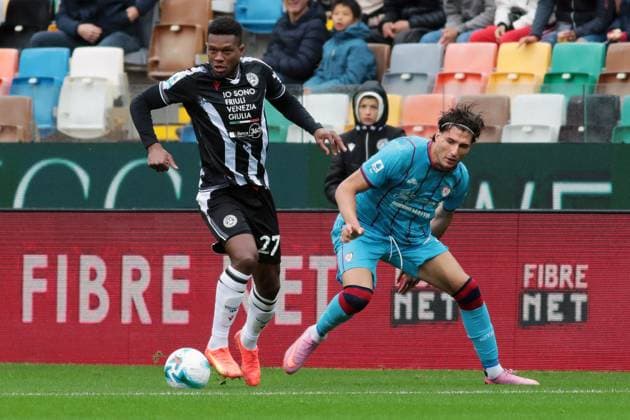 UdineseÕs Christian Kabasele during the Serie A soccer match between Udinese and Cagliari at the Bluenergy Stadium in Udine, north east Italy - Sunday, October 05,2026 - soccer  Copyright: xAndreaxBressanutti LaPressex