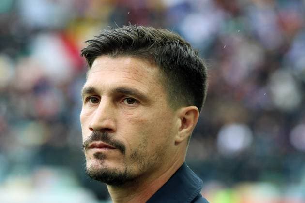 Cagliari s head coach Fabio Pisacane during the Serie A soccer match between Udinese and Cagliari at the Bluenergy Stadium in Udine, north east Italy - Sunday, October 05,2026 - soccer  Copyright: xAndreaxBressanutti LaPressex