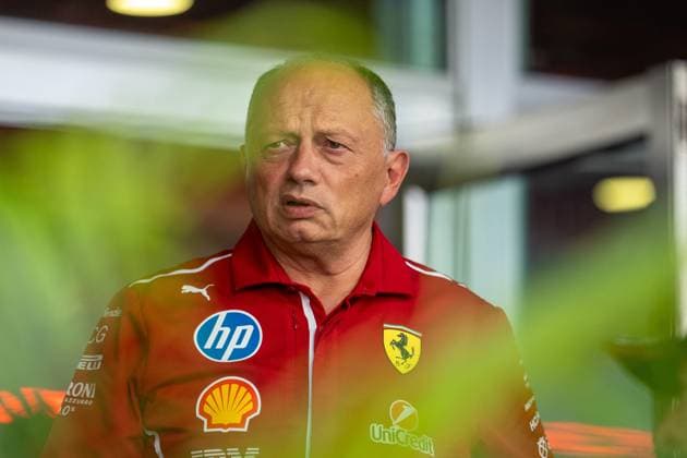 Singapore GP 2025 - Pilots and Managers Sighting Frederic Vasseur (FRA) – Team Principal, Scuderia Ferrari on Sunday during Formula 1 Singapore Airlines Singapore Grand Prix 2025 at the Marina Bay Street Circuit on October 5, 2025. Photo by Antoine Lapeyre ABACAPRESS.COM Singapore Singapore  Copyright: xLapeyrexAntoine ABACAx