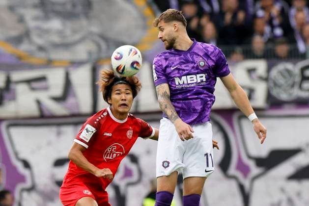 Fußball 3. Liga 10.Spieltag , Erzgebirge Aue - Rot-Weiss Essen am 05.10.2025 im Erzgebirgsstadion in Aue Kaito Mizuta ( Rot-Weiss Essen )