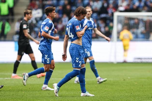 Jean Hugonet (1. FC Magdeburg,24) - 2. Fußball Bundesliga Saison 2025-2026 1. FC Magdeburg vs. SV 07 Elversberg in der Avnet Arena in Magdeburg - Aktion,Fußball,Mann,Männer,Deutschland,05.10.2025
