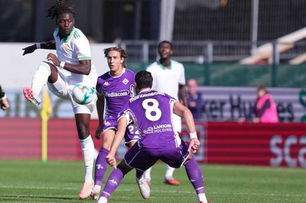Roma™s Manu Kone during the Serie A EniLive soccer match between Fiorentina and Roma at the Artemio Franchi stadium in Florence, Italy - Sunday October 5, 2025 - Soccer ( Photo by Alfredo Falcone LaPresse )  Copyright: xAlfredoxFalcone LaPressex