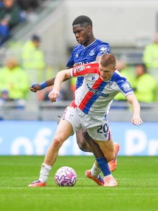 Everton v Crystal Palace Premier League Adam Wharton of Crystal Palace is fouled during the Premier League match at the Hill Dickson Stadium, Liverpool UK Newspapers OUT Copyright: xKarlxVallantinex FIL-22324-0017