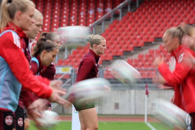 1.FC Nürnberg-RB Leipzig , Google Pixel Frauen-Bundesliga , Fußball , in den Max Morlock Stadion, in Nürnberg , Bayern, Deutschland. Oktober 05, 2025 . Photo by: Davide Elias IPA Photo Pressefoto DENL Copyright: xDavidexEliasx
