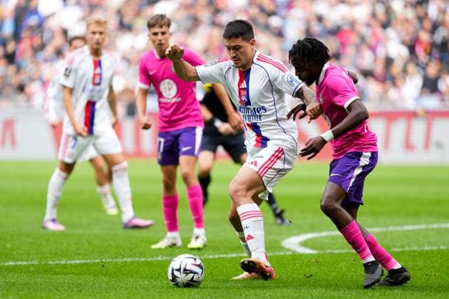 Olympique Lyonnais v Toulouse FC - Ligue 1 McDonald s 2025 2026 20 Martin SATRIANO (ol) during the Ligue 1 McDonald s match between Lyon and Toulouse at Groupama Stadium on October 5, 2025 in Lyon, France. Lyon France  Copyright: xFEPx 776348149