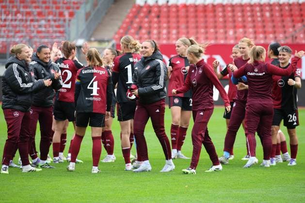 05.10.2025 - Fussball - Saison 2025 2026 - 1. Google Pixel Frauen Bundesliga - 05. Spieltag: 1. FC Nürnberg FCN ( Club Clubfrauen ) - RB Leipzig - Sportfoto Zink DCDE - xdcxdex -