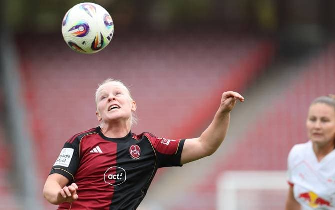 Gambone Aleigh , 1.FC Nürnberg-RB Leipzig , Google Pixel Frauen-Bundesliga , Fußball , in den Max Morlock Stadion, in Nürnberg , Bayern, Deutschland. Oktober 05, 2025 . Photo by: Davide Elias IPA Photo Pressefoto DENL Copyright: xDavidexEliasx