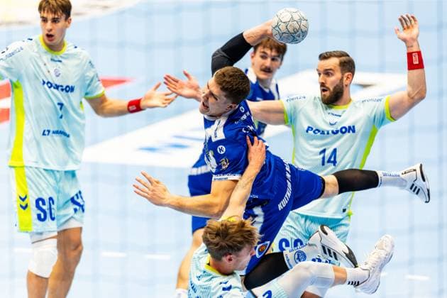 05.10.2025, GER, Handball, Maenner, Saison 25 26, Daikin 1.Bl, 7.Spieltag ThSV Eisenach - VfL Gummersbach Vukasin Antonijevic (ThSV Eisenach,41) 99817 Eisenach Werner-Assmann-Halle Am Sportp Thueringen Deutschland