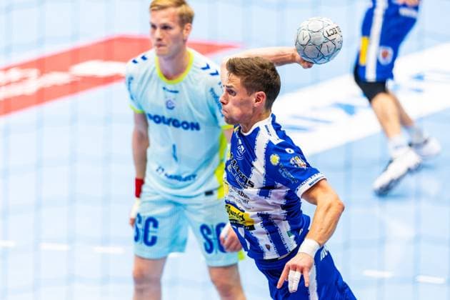 05.10.2025, GER, Handball, Maenner, Saison 25 26, Daikin 1.Bl, 7.Spieltag ThSV Eisenach - VfL Gummersbach Vincent Buechner (ThSV Eisenach,74) 99817 Eisenach Werner-Assmann-Halle Am Sportp Thueringen Deutschland