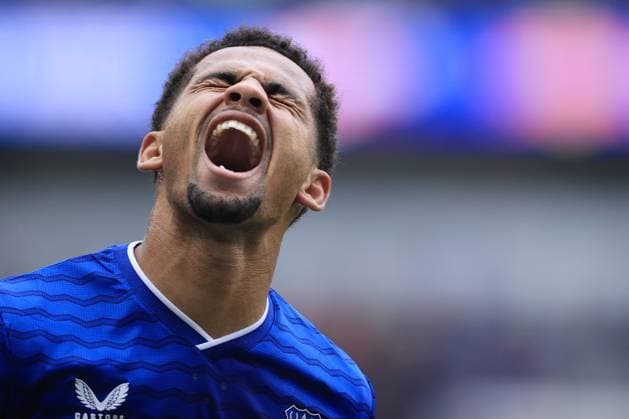 Football - Premier League - Everton v Crystal Palace 5th October 2025 - Premier League - Everton v Crystal Palace - Iliman Ndiaye of Everton celebrates their late winner - Photo: Simon Stacpoole Offside. Liverpool UK Copyright: xSimonxStacpoolexOffside