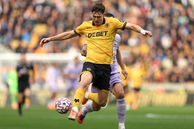 Wolverhampton Wanderers v Brighton & Hove Albion 05 October 2025 Wolverhampton - Premier League football - Wolverhampton Wanderers v Brighton & Hove Albion - Jorgen Strand Larsen of Wolverhampton Wanderers - (Photo by Mark Leech). Wolverhampton UK Copyright: xMarkxLeechxOffside