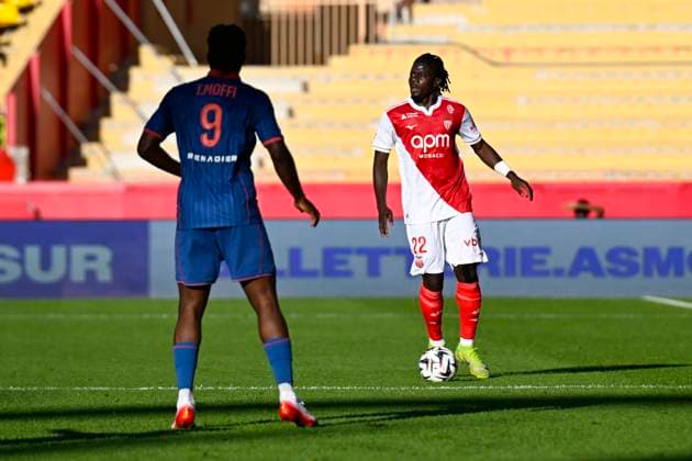 FOOTBALL : AS Monaco VS OGC Nice - Ligue 1 McDonald s - 05 10 2025 Mohammed Salisu (ASM) - Ligue 1 McDonald s match between AS Monaco and OGC Nice on October 5, 2025 at the Louis II Stadium in Monaco. MonacoMonaco  Copyright: xWilliamxCannarellax