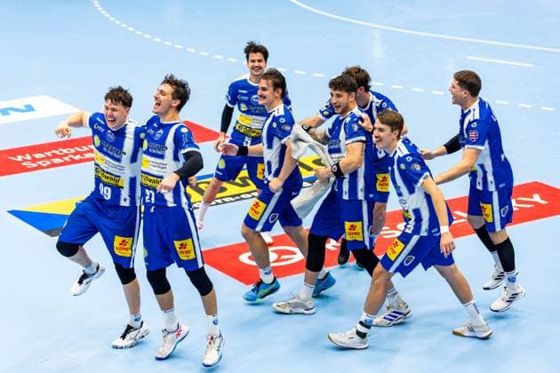 05.10.2025, GER, Handball, Maenner, Saison 25 26, Daikin 1.Bl, 7.Spieltag ThSV Eisenach - VfL Gummersbach der ThSV Eisenach gewinnt gegen dem VfL Gummersbach mit 32:29 99817 Eisenach Werner-Assmann-Halle Am Sportp Thueringen Deutschland