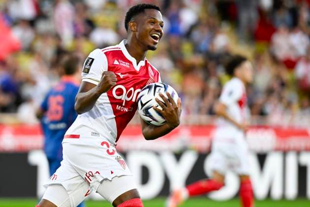 FOOTBALL : AS Monaco VS OGC Nice - Ligue 1 McDonald s - 05 10 2025 Joy AS Monaco - But Ansu Fati - Ligue 1 McDonald s match between AS Monaco and OGC Nice on October 5, 2025 at the Louis II Stadium in Monaco. MonacoMonaco  Copyright: xWilliamxCannarellax
