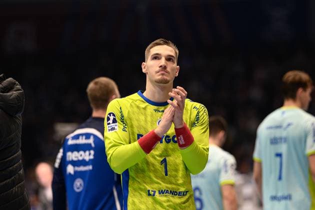 Dominik, Kuzmanovic (TW, VfL Gummersbach, 1) GER, Thueringen, ThSV Eisenach gegen VfL Gummersbach, 1. Daikin Handballbundesliga, Handball, 7.Spieltag, Saison 2025 2026, Sonntag, 05.10.2025 GER, Thueringen, ThSV Eisenach gegen VfL Gummersbach, 1. Daikin Handballbundesliga, Handball, 7.Spieltag, Saison 2025 2026, Sonntag, 05.10.2025 Eisenach Copyright: xEibner-Pressefoto MartinxHerbstx EP_MHT