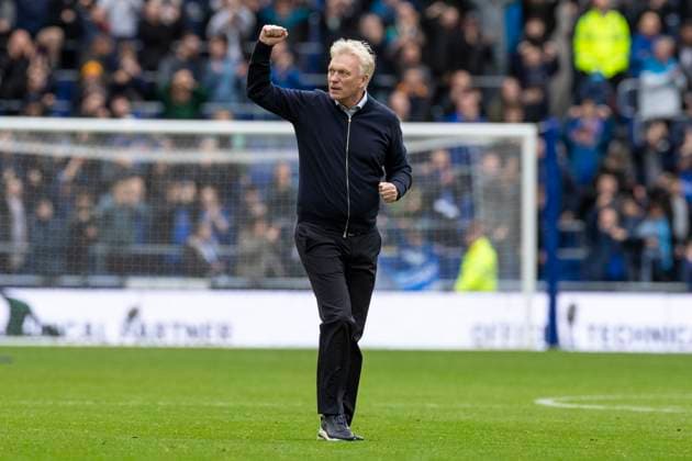 Everton v Crystal Palace - Premier League Everton F.C. Manager David Moyes celebrates at full time during the Premier League match between Everton and Crystal Palace at Hill Dickinson Stadium in Liverpool, England, on October 5, 2025. Liverpool Merseyside United Kingdom  Copyright: xMIxNewsx originalFilename:fletcher-evertonv251005_npw9z.jpg