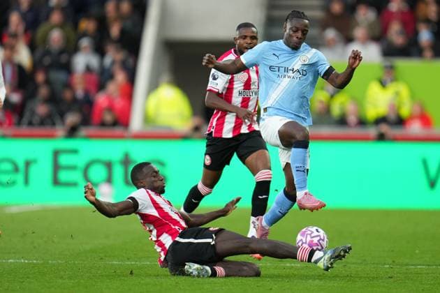 Premier League Brentford v Manchester City during the Premier League match Brentford vs Manchester City at The Gtech Community Stadium, London, United Kingdom, 5th October 2025 (Photo by Harvey Murphy News Images) Copyright: xHarveyxMurphy NewsxImagesx