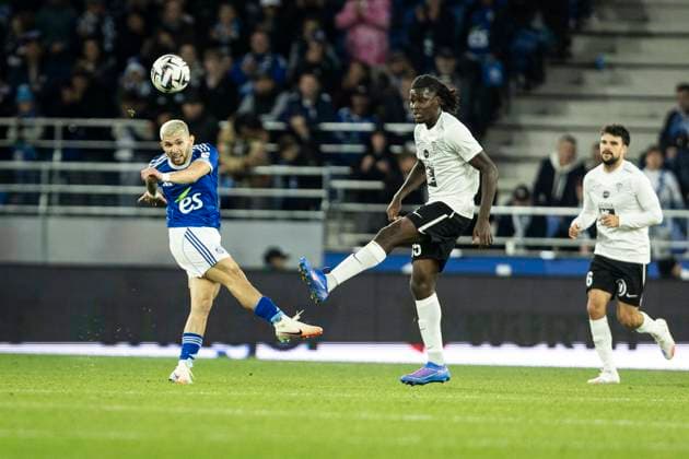 FOOTBALL: Ligue 1 Racing Strasbourg (RCS) vs Angers. 05 10 2025 Stade de la Meinau. Strasbourg - France Julio Encisco 19 (RCS)  Copyright: xelyxandroxcegarrax