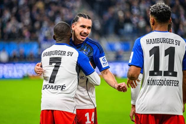 Fußball I Herren I Saison 2025-2026 I Bundesliga I 6. Spieltag I Hamburger SV - 1. FSV Mainz 05 I 05.10.2025 Rayan Philippe (14, Hamburger SV) Hamburg Volksparkstadion Hamburg Deutschland Copyright: xLobecax xHenningxRohlfsx