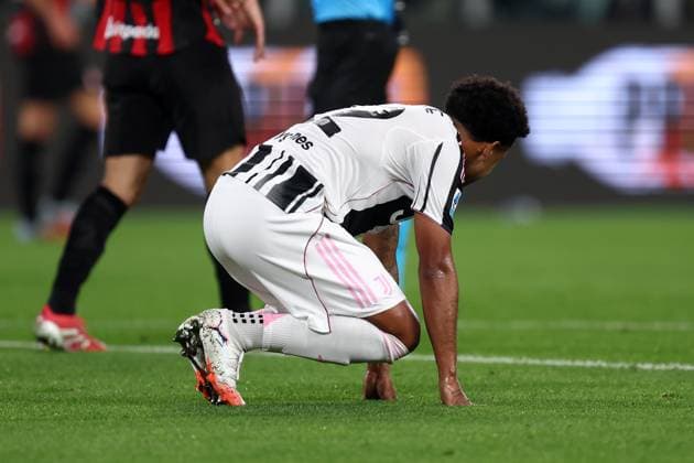 Weston Mckennie (Juventus Fc) looks dejected, Serie A, Juventus FC v Ac Milan, Allianz Stadium, October 5, 2025, Turin, Italy.