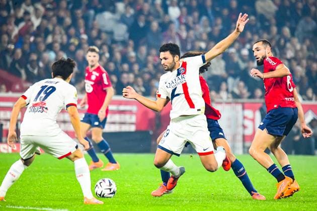 FOOTBALL : Lille OSC vs Paris SG - Ligue 1 - JournÃ e 7 - 05 10 2025 Goncalo Ramos (Paris SG) LilleFrance  Copyright: xBaptistexAutissierx