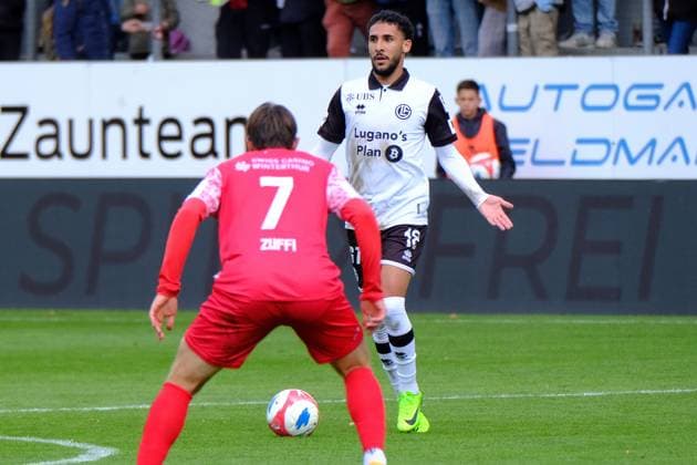 2025 - BRACK Super League- Fc Winterthur vs Lugano - Hicham Mahou Winterthur Schützenwiese Zürich Schweiz Copyright: xSergioxBrunettix