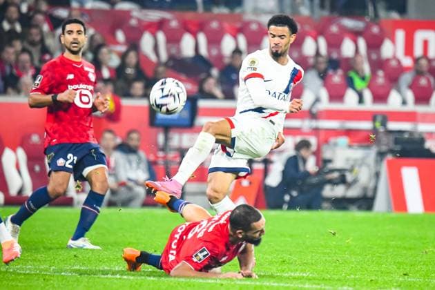 FOOTBALL : Lille OSC vs Paris SG - Ligue 1 - JournÃ e 7 - 05 10 2025 Warren Zaire-Emery (Paris SG) LilleFrance  Copyright: xBaptistexAutissierx