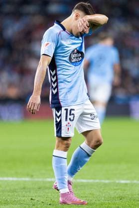 Real Club Celta de Vigo v Club Atletico de Madrid - LaLiga EA Sports VIGO, SPAIN - OCTOBER 5: Bryan Zaragoza of RC Celta de Vigo reacts during the LaLiga EA Sports match between Real Club Celta de Vigo and Club Atletico de Madrid at Estadio Abanca-Balaidos on October 5, 2025 in Vigo, Spain. (Photos by Diego Simon Photo Players Images Magara Press) Vigo Estadio Abanca-Balaidos Spain Copyright: xDiegoxSimonx