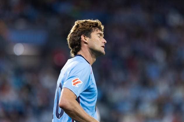 Real Club Celta de Vigo v Club Atletico de Madrid - LaLiga EA Sports VIGO, SPAIN - OCTOBER 5: Marcos Alonso of RC Celta de Vigo reacts during the LaLiga EA Sports match between Real Club Celta de Vigo and Club Atletico de Madrid at Estadio Abanca-Balaidos on October 5, 2025 in Vigo, Spain. (Photos by Diego Simon Photo Players Images Magara Press) Vigo Estadio Abanca-Balaidos Spain Copyright: xDiegoxSimonx