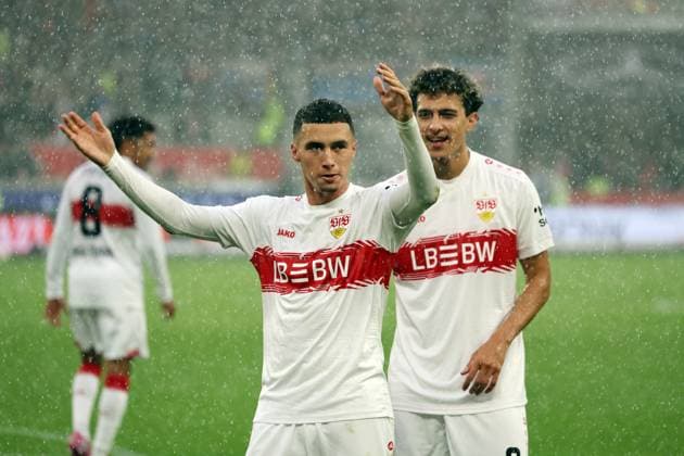 05.10.25 VfB Stuttgart - 1. FC Heidenheim Deutschland, Stuttgart, 05.10.2025, Fussball, Bundesliga, VfB Stuttgart - 1. FC Heidenheim: Bilal El Khannouss (VfB Stuttgart); Jubel Tor 1:0 El Khannouss.