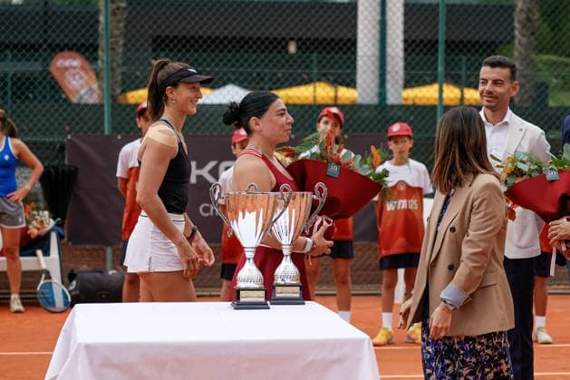 TENNIS - Internazionali di Tennis - WTA125 Women - Internazionali di Calabria Ceremony winner WTA, Tennis Damen 125 Final Double Nicole Fossa Huergo (ITA) and Ekaterine Gorgodze (GEO) during the Internazionali di Calabria 2025 WTA 125 tennis match at Chiappetta Village, Rende (Cosenza), Italy. Rende (CS) Italy  Copyright: xIPAxSport ABACAx