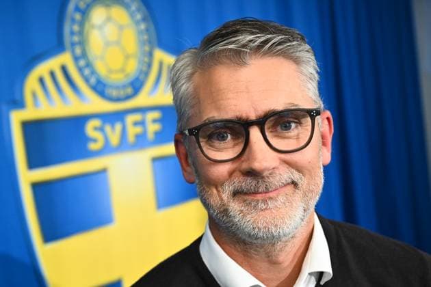 Fußball, Schwedens Fußballverband SvFF präsentiert Generalsekretär Niclas Carlen STOCKHOLM, SWEDEN 20251006 Niclas CarlnÃ n new general secretary of the Swedish Football Association during a press conference, PK, Pressekonferenz at the Swedish Football Association s office in Solna. STOCKHOLM SWEDEN x10090x