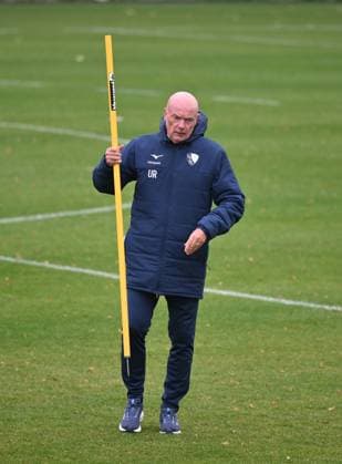Trainer Uwe Rösler (VfL Bochum) 06.10.2025, Fussball 2. Bundesliga, Saison 2025 2026, Training VfL Bochum Bochum Nordrhein Westfalen Deutschland