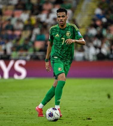 JEDDAH, SAUDI ARABIA - JUNE 10 : Musab Al-Juwayr during the match between saudi arabia vs australia in FIFA World Cup, WM, Weltmeisterschaft, Fussball 2026 qualifiers. at King Abdullah Sports City in Jeddah, Saudi Arabia Saudi Arabia