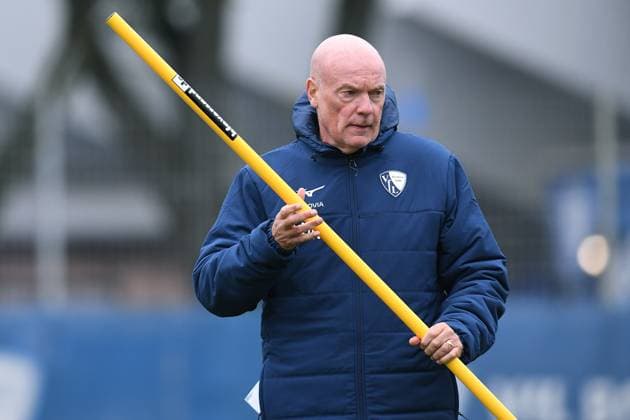 Fußball 1. Bundesliga Training VfL Bochum am 06.10.2025 auf dem Trainingsgelände am Vonovia Ruhrstadion in Bochum Uwe Rösler ( Trainer Cheftrainer Bochum )