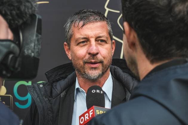 Fussball Österreich - Das Fest Der SpielerInnen, Bruno Gala im Globe Wien Marx-Halle (Wien, Österreich): Gerald Scheiblehner (Grasshopper Club Zürich FC Blau-Weiß Linz, nominiert für die Kategorie Trainer der Saison - Admiral Bundesliga) Copyright: xLukasxBierederx