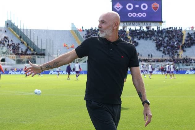 CALCIO - Serie A - ACF Fiorentina vs AS Roma 05.10.2025 Fiorentina vs Roma (Serie A) Calcio; 6Â° Giornata Nella foto: Stefano Pioli (Foto Gino Mancini) Firenze Italy  Copyright: xIPAxSport ABACAx