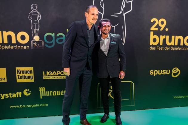 Fussball Österreich - Das Fest Der SpielerInnen, 29. Bruno Gala im Globe Wien Marx-Halle (Wien, Österreich): Ronivaldo (Blau-Weiß Linz, nominiert für die Kategorie Spieler der Saison - Admiral Bundesliga) Copyright: xLukasxBierederx