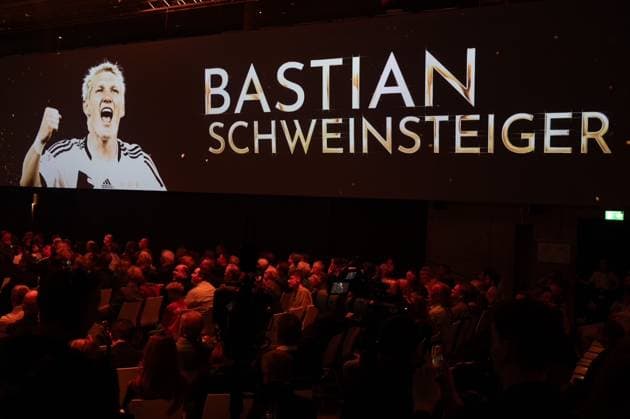 Dortmund am 6.Oktober 2025 HALL OF FAME-Preisverleihung 2025 im Deutschen Fußballmuseum v.,l., Bastian Schweinsteiger Copyright: JoaquimxFerreira