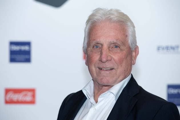 Klaus FISCHER, ehem. Fussballspieler, Roter Teppich, Red Carpet Show, Ankunft, arrival, HALL OF FAME-Preisverleihung 2025 am 06.10.2025 im Deutschen Fussball-Museum in Dortmund Deutschland. Â