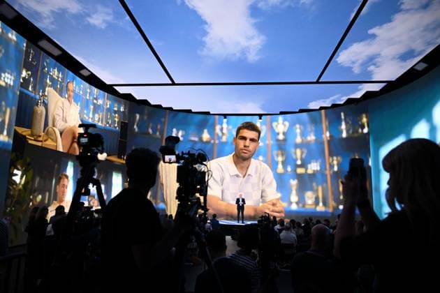 AUSTRALIAN OPEN TENNIS LAUNCH, Australian Open CEO Craig Tiley speaks during the launch of the 2026 Australian Open tennis tournament, in Melbourne, Tuesday, October 7, 2025. ( NO ARCHIVING MELBOURNE VICTORIA AUSTRALIA  Copyright: xJOELxCARRETTx 20251007199407527319