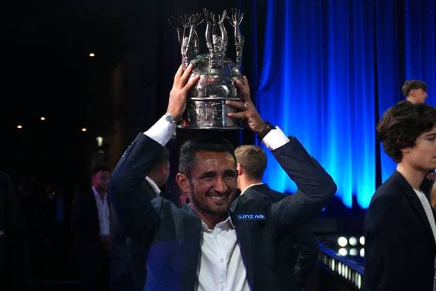 Fussball Österreich - Das Fest Der SpielerInnen, 29. Bruno Gala im Globe Wien Marx-Halle (Wien, Österreich): Ronivaldo (Blau-Weiß Linz, Sieger Kategorie Spieler der Saison - Admiral Bundesliga) Copyright: xLukasxBierederx